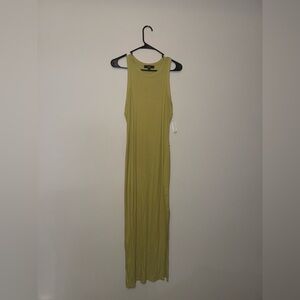 Lulu’s Olive Green ribbed maxi Dress